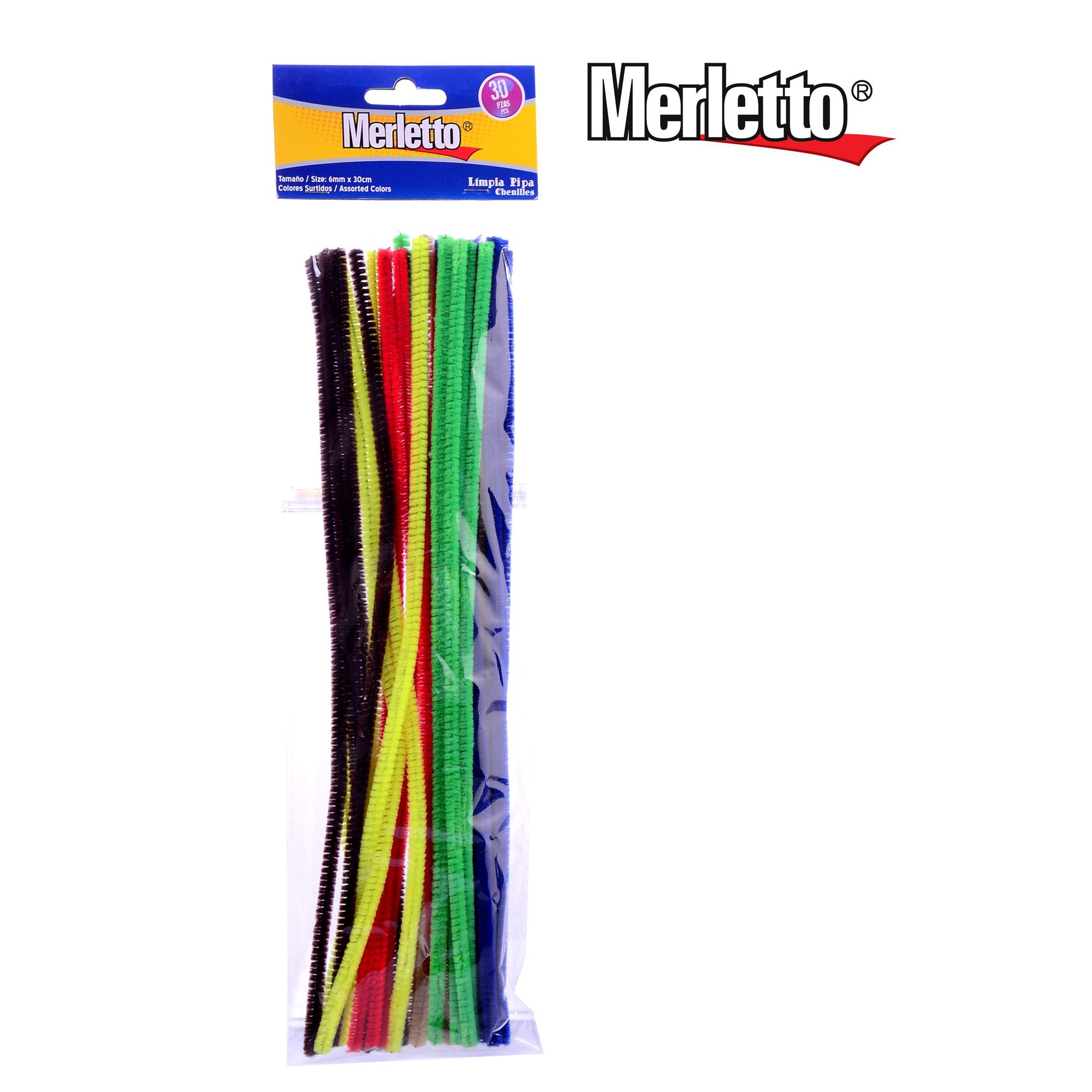 LIMPIAPIPAS COLOR SOLIDO 30PZA 30CM - 785-6382521
