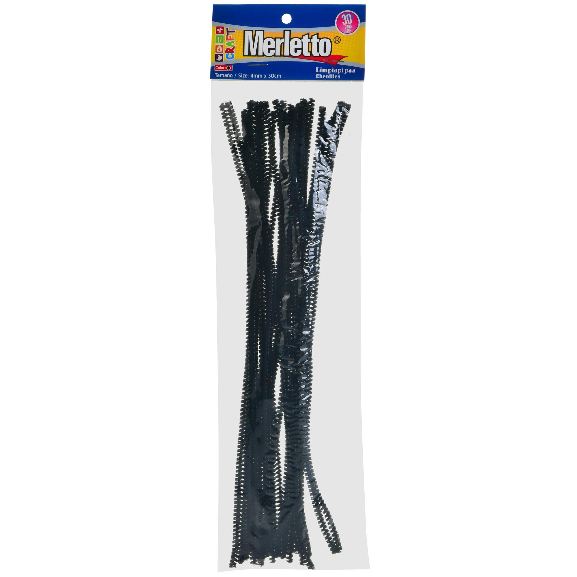 LIMPADOR DE CACHIMBO PRETO 30PCS 30CM - 785-638302799