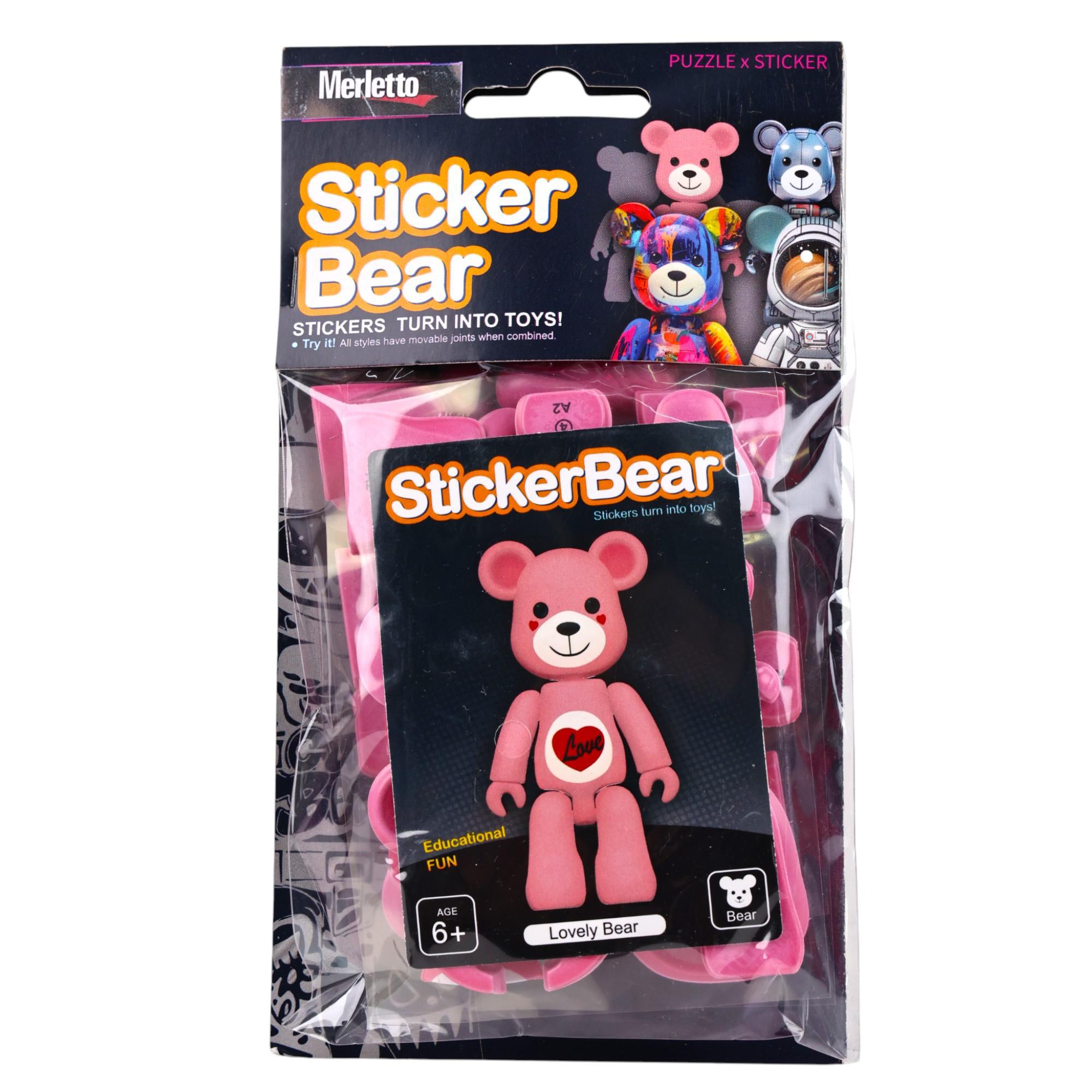 144PCSCTN 3D MODEL STICKERS INOPP BAG WITH CARD PACKING. DE - 785-6644547