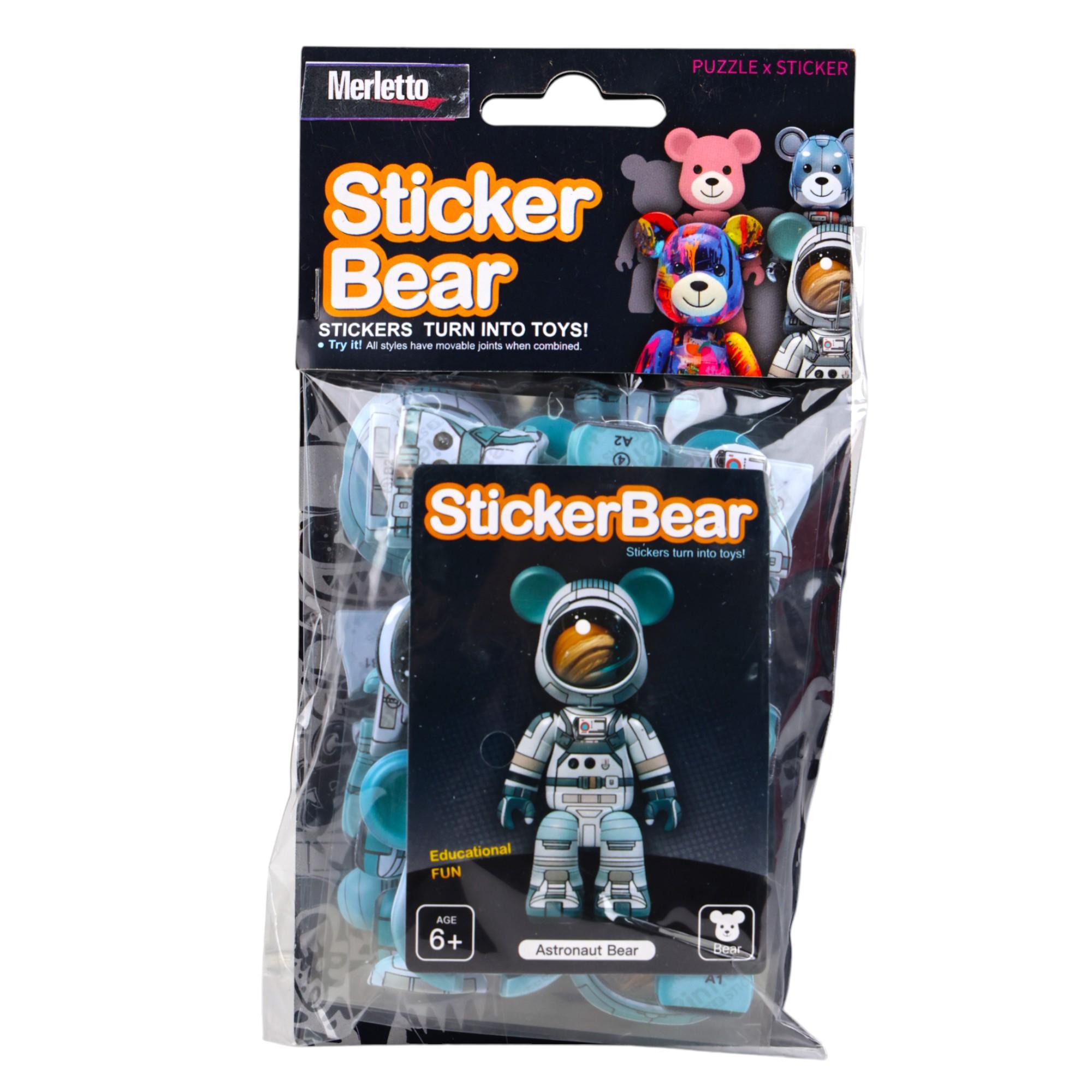 144PCSCTN 3D MODEL STICKERS INOPP BAG WITH CARD PACKING. DE - 785-6644549