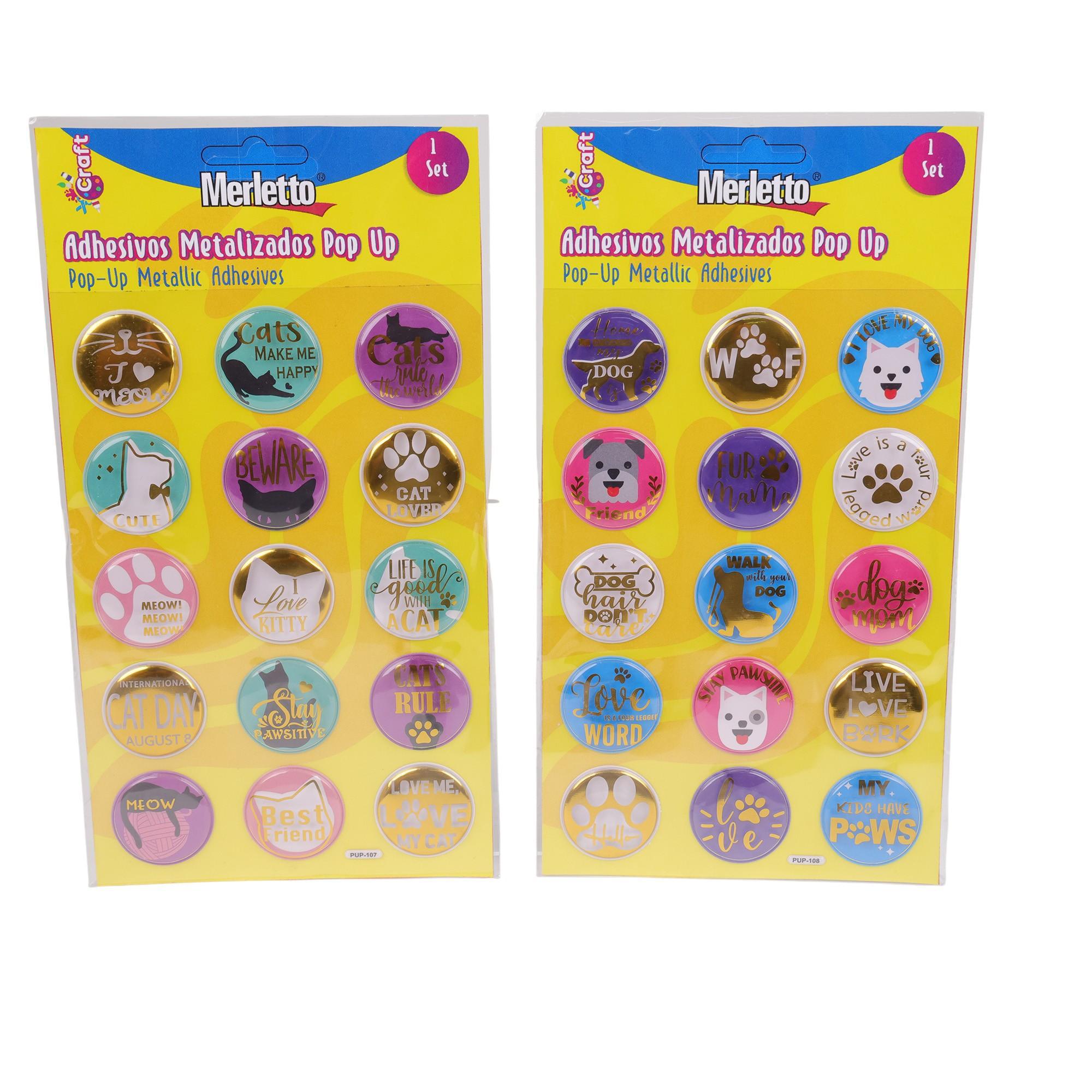 288PCSCTN SHEET POP UP STICKERS IN OPP BAG WITH BACK CARD PA - 785-7144423