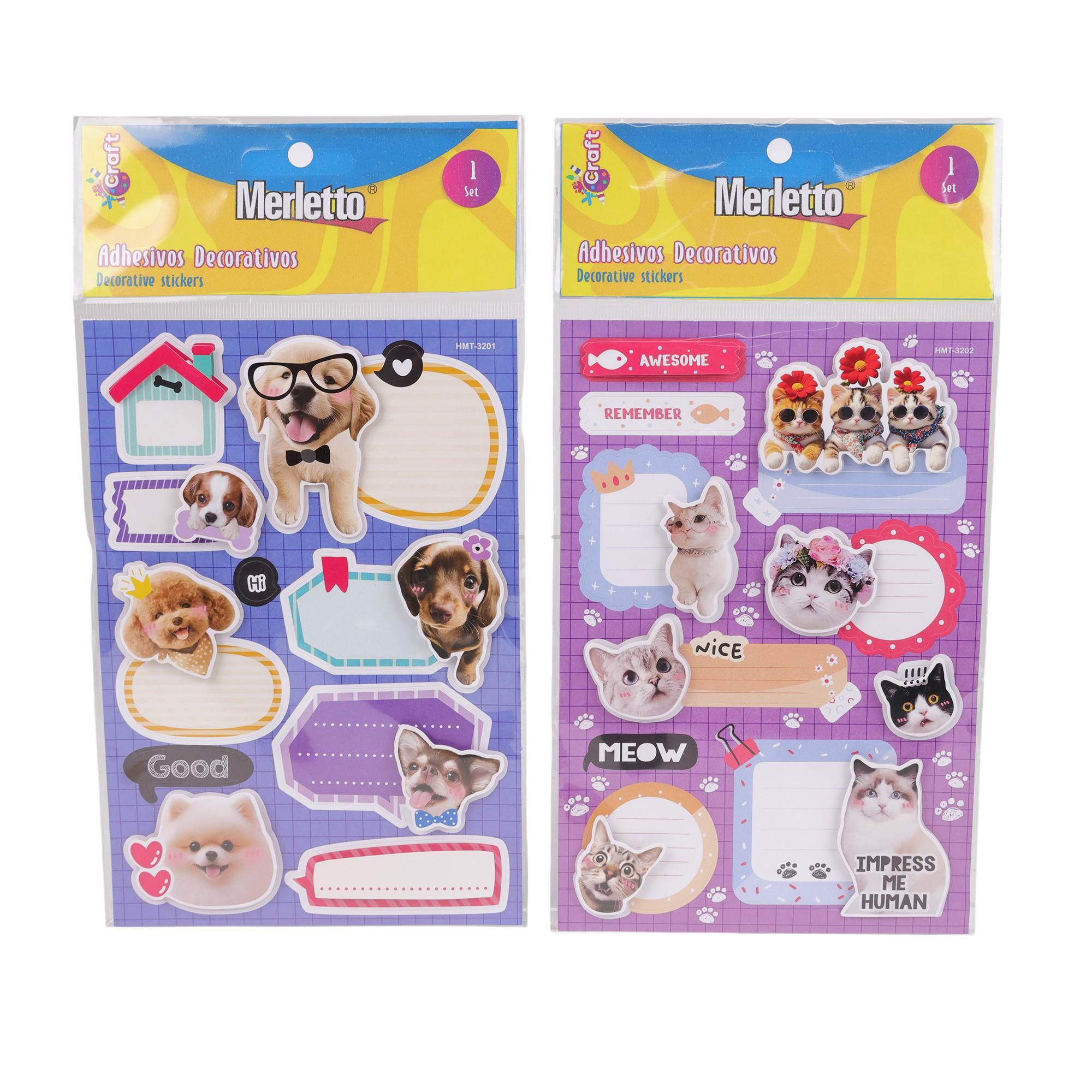 288PCSCTN SHEET KAWAII MEMO HANDMADE STICKER IN OPP BAG WIHT - 785-7144599