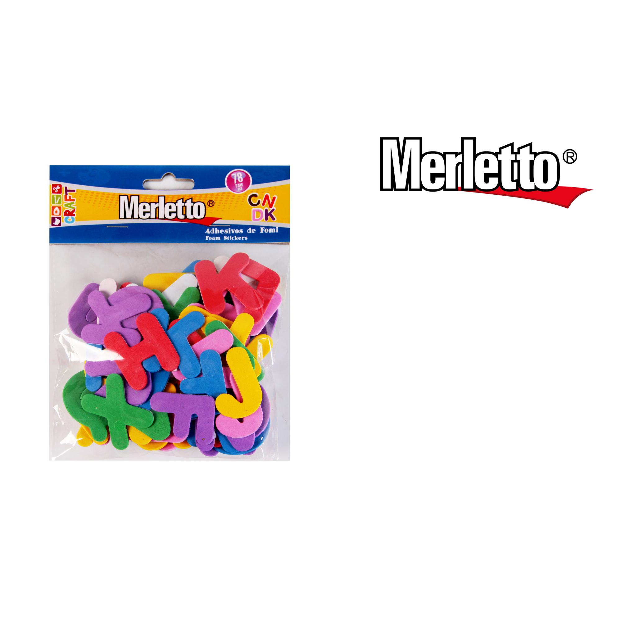 FROSTED ALPHABET LETTERS 78 PCS 6 ASSORTED COLORS - 785-7494043