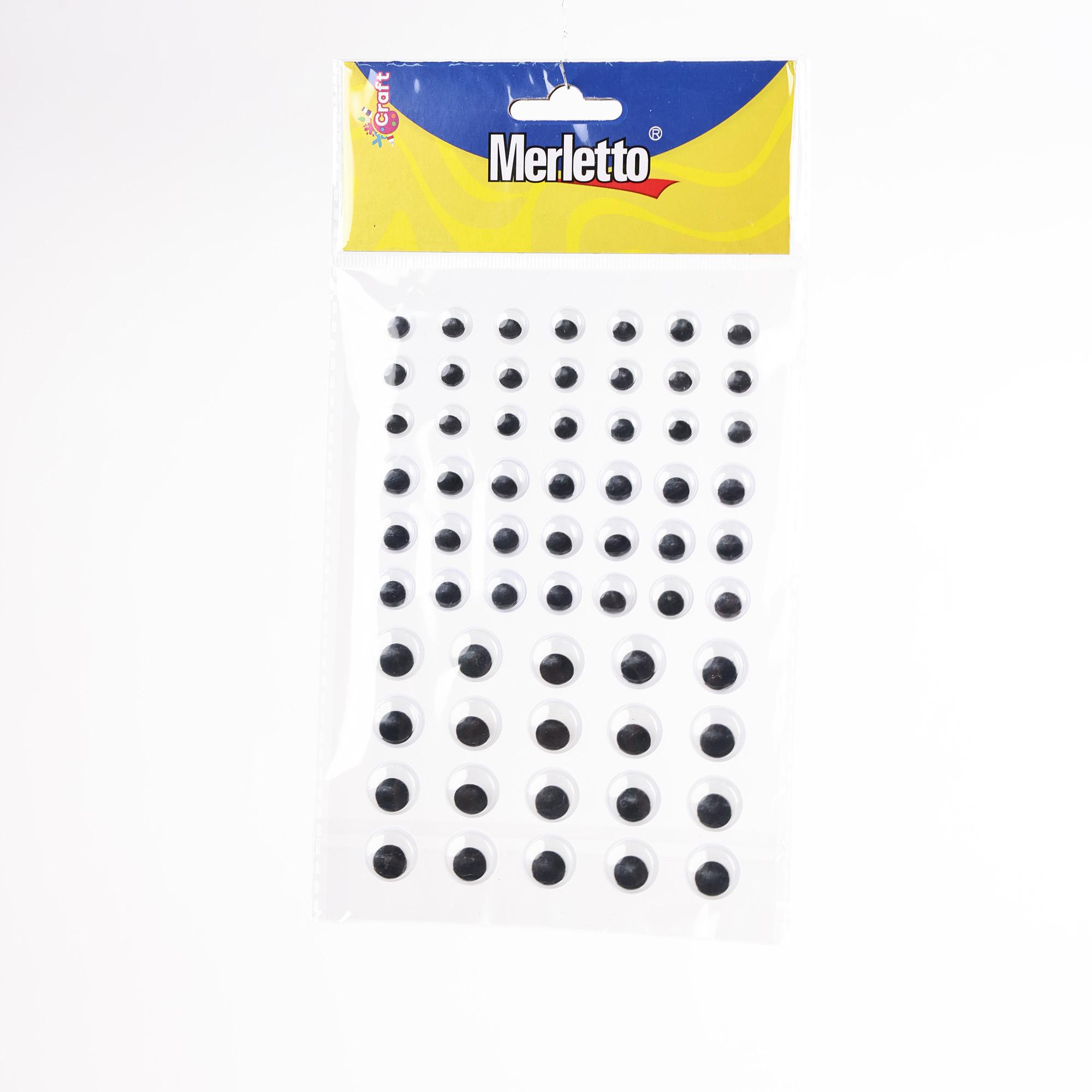 OJOS MOVIBLES NEGROS 62 PZAS TAMANOS 10MM, 12MM, 15MM - 785-7564563