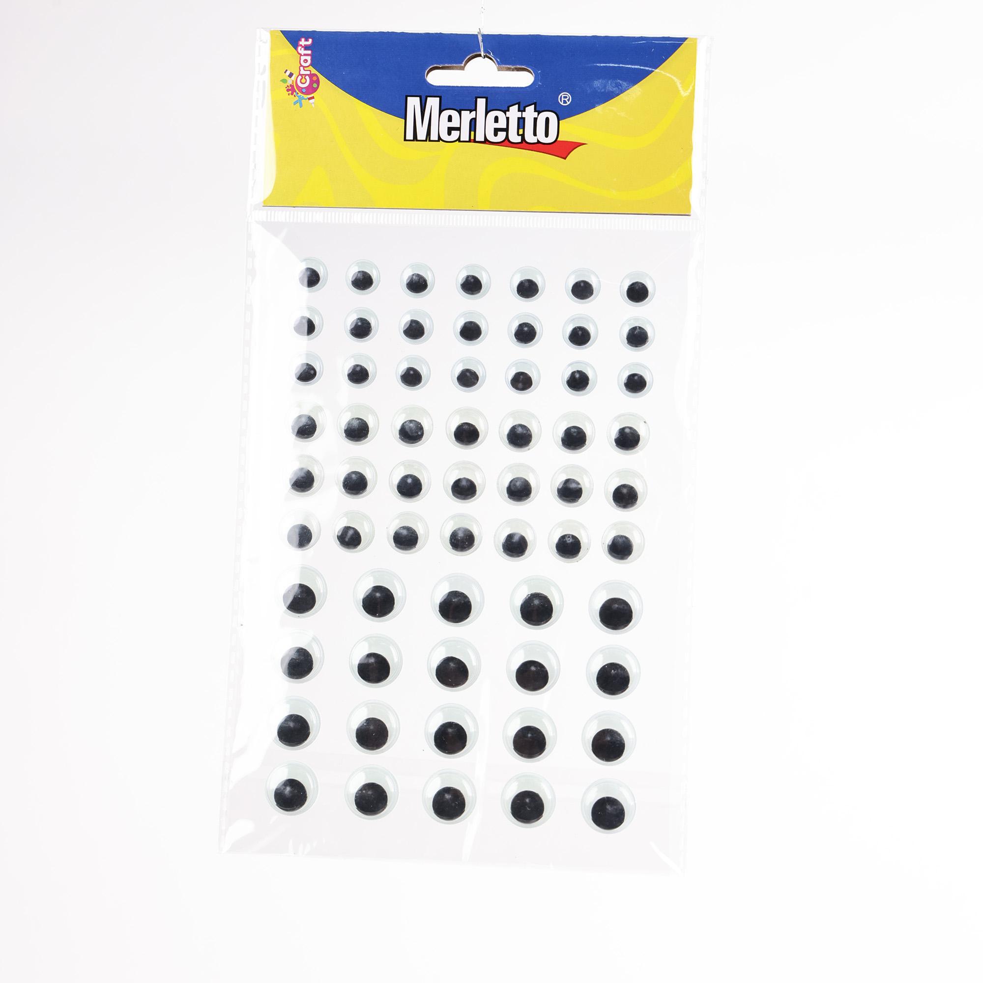 OJOS MOVIBLES BRILLAN EN LA OSCURIDAD 62 PZAS TAMANOS 10MM, 12MM, 15MM - 785-7564570