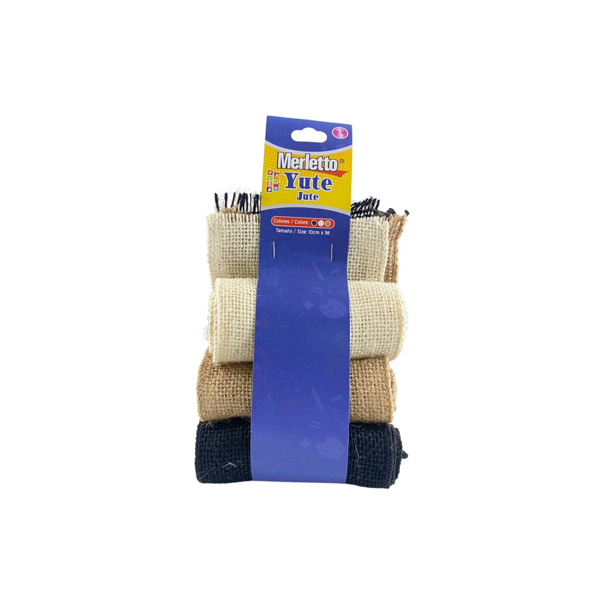 48SETS/CTN 3PCS JUTE WITH HANGTAG PACKING. SIZE: 10cm*1M EAC - 785-7963799