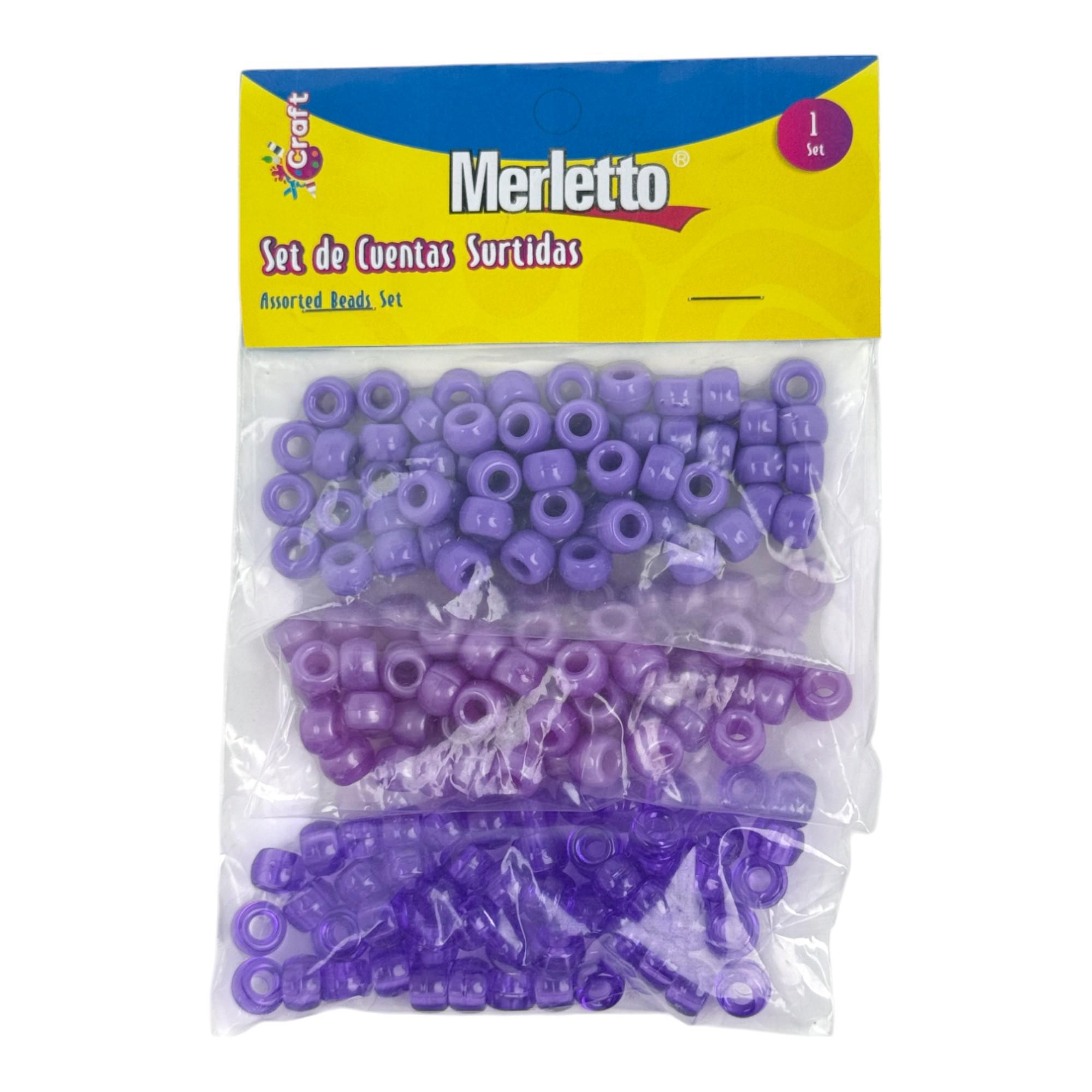 96BAGS/CTN 3PK BAGS CRAFT BEADS IN OPP BAG WITH HEADER CARD - 785-7964281