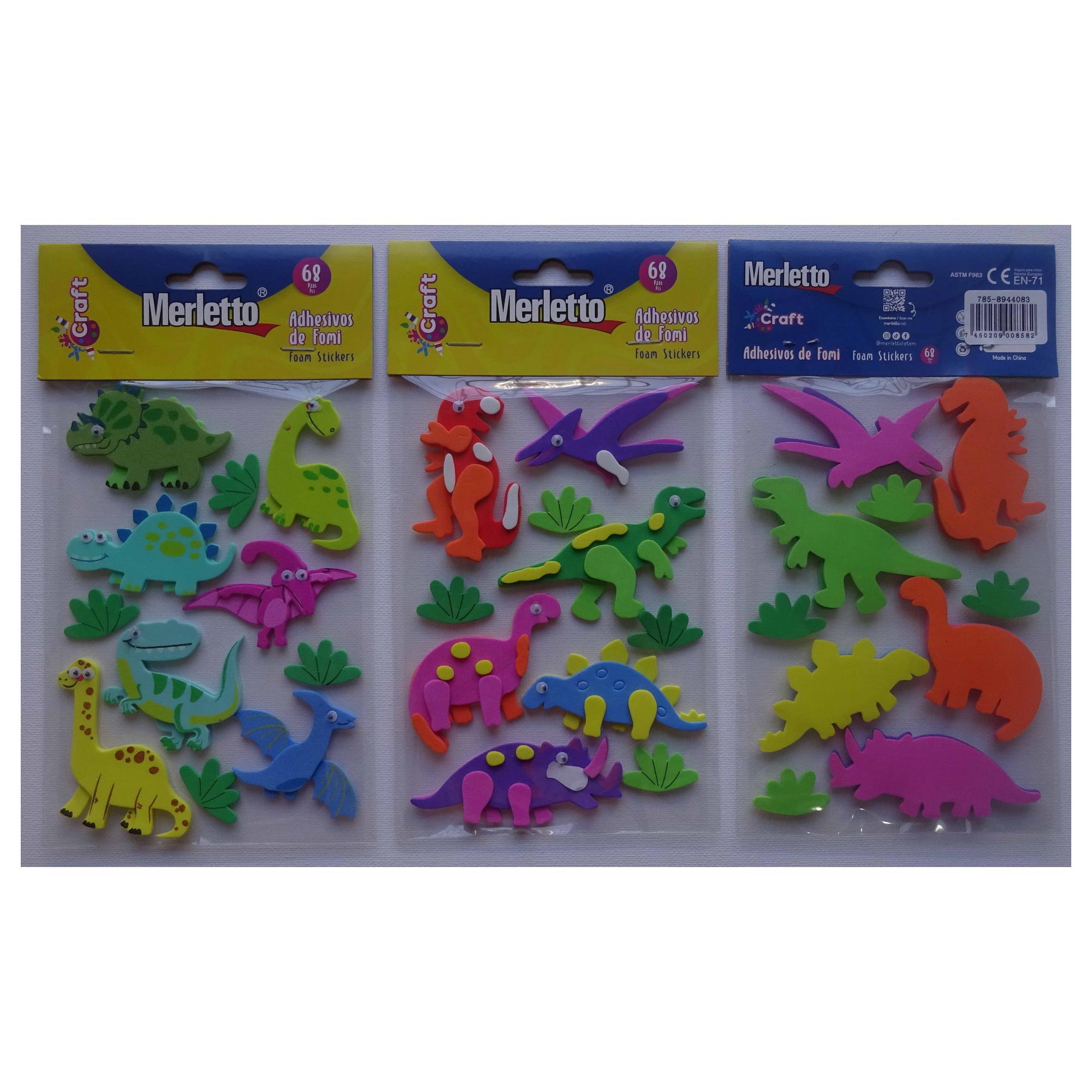 144BAGS/CTN 3D FOAM STICKERS ON PET SHEET IN OPP BAG WITH HE - 785-8944083