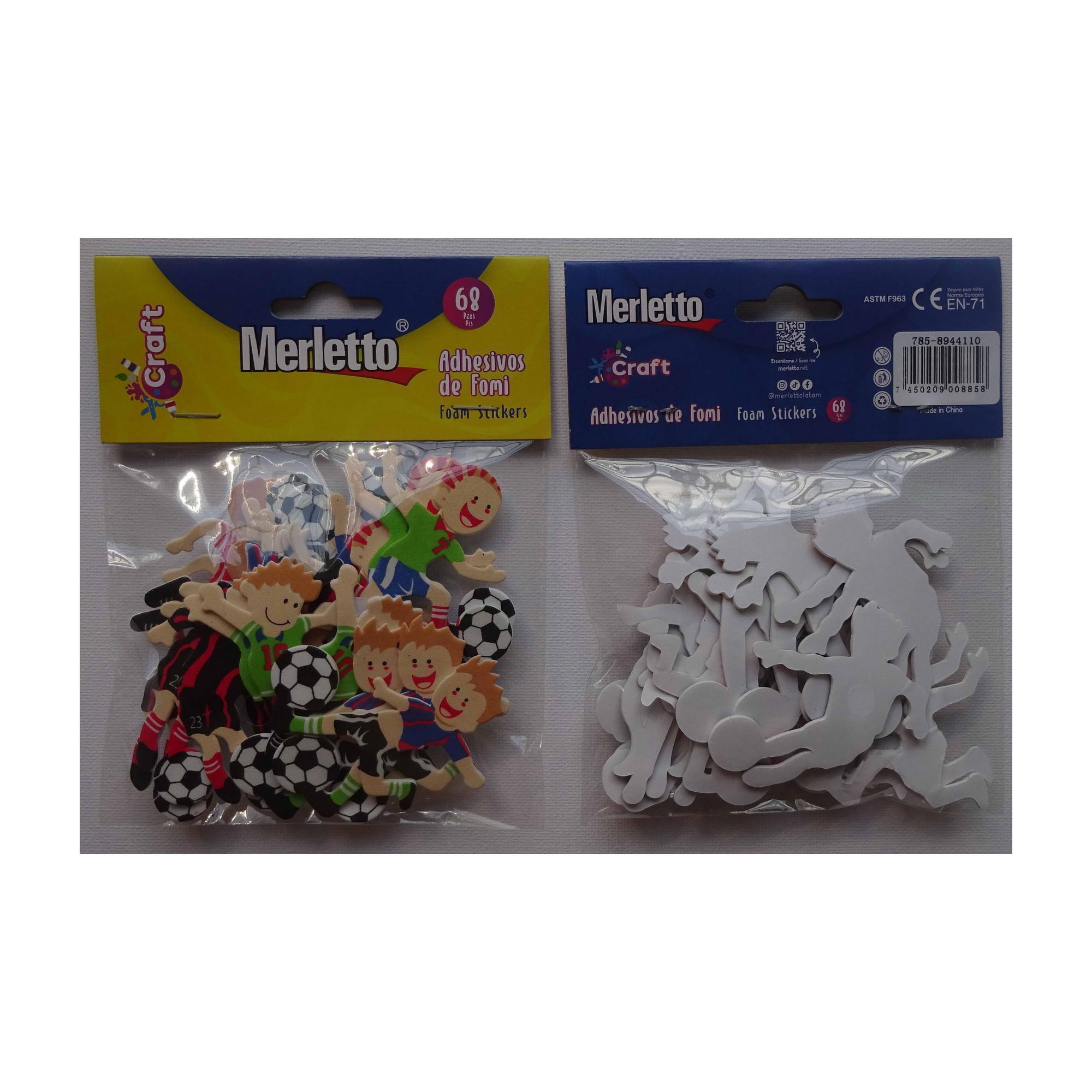 144BAGS/CTN 18PCS FOAM STICKERS IN OPP BAG WITH HEADER CARD - 785-8944110