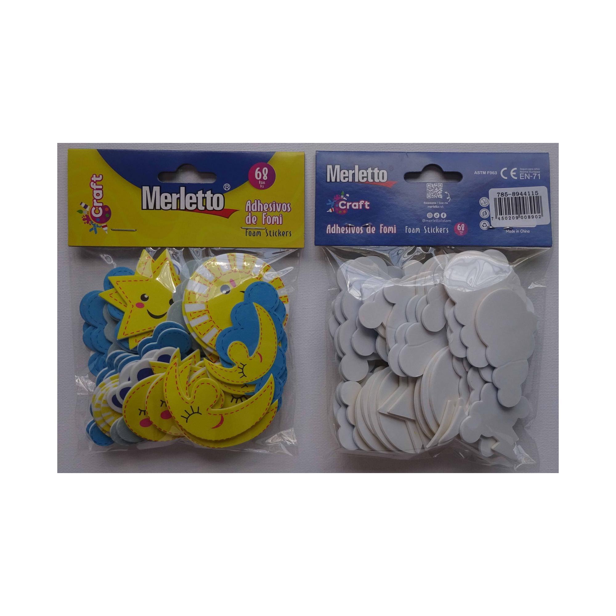 144BAGS/CTN 40PCS FOAM STICKERS IN OPP BAG WITH HEADER CARD - 785-8944115
