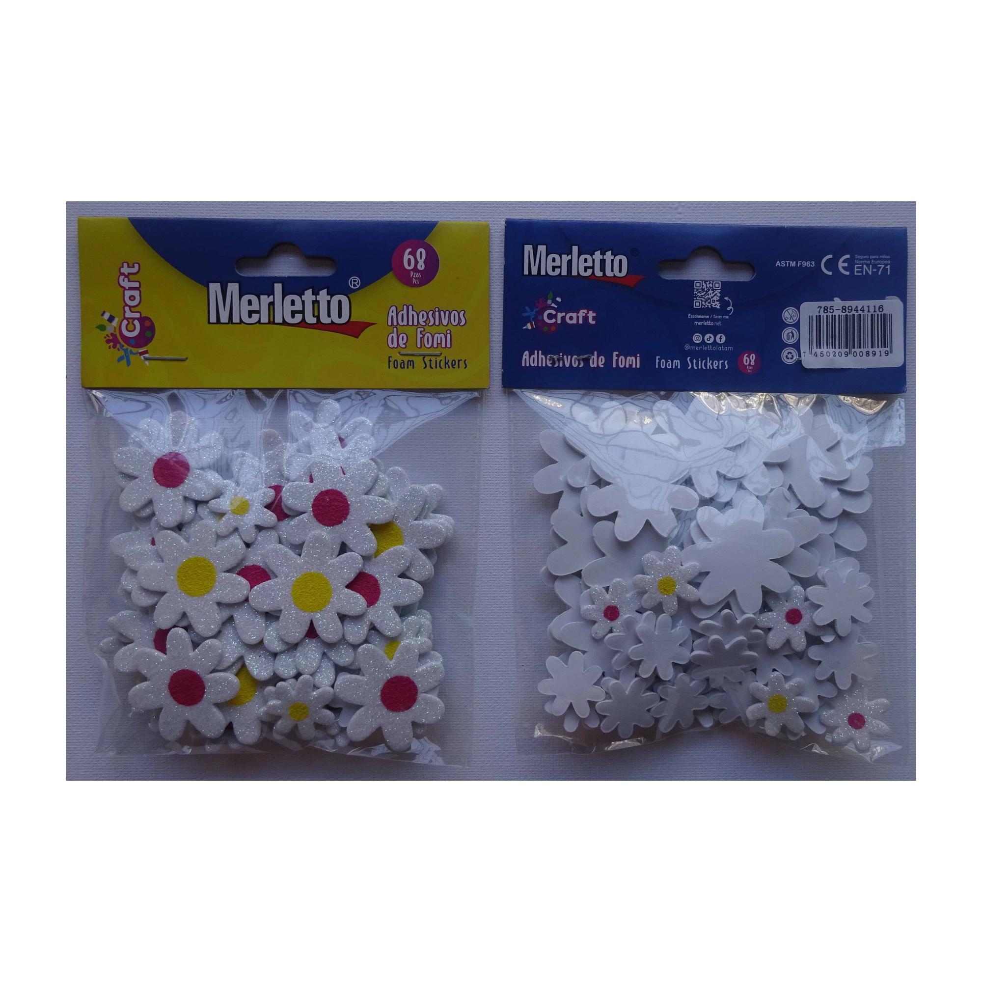 144BAGS/CTN 104PCS GLITTER FOAM STICKERS IN OPP BAG WITH HEA - 785-8944116