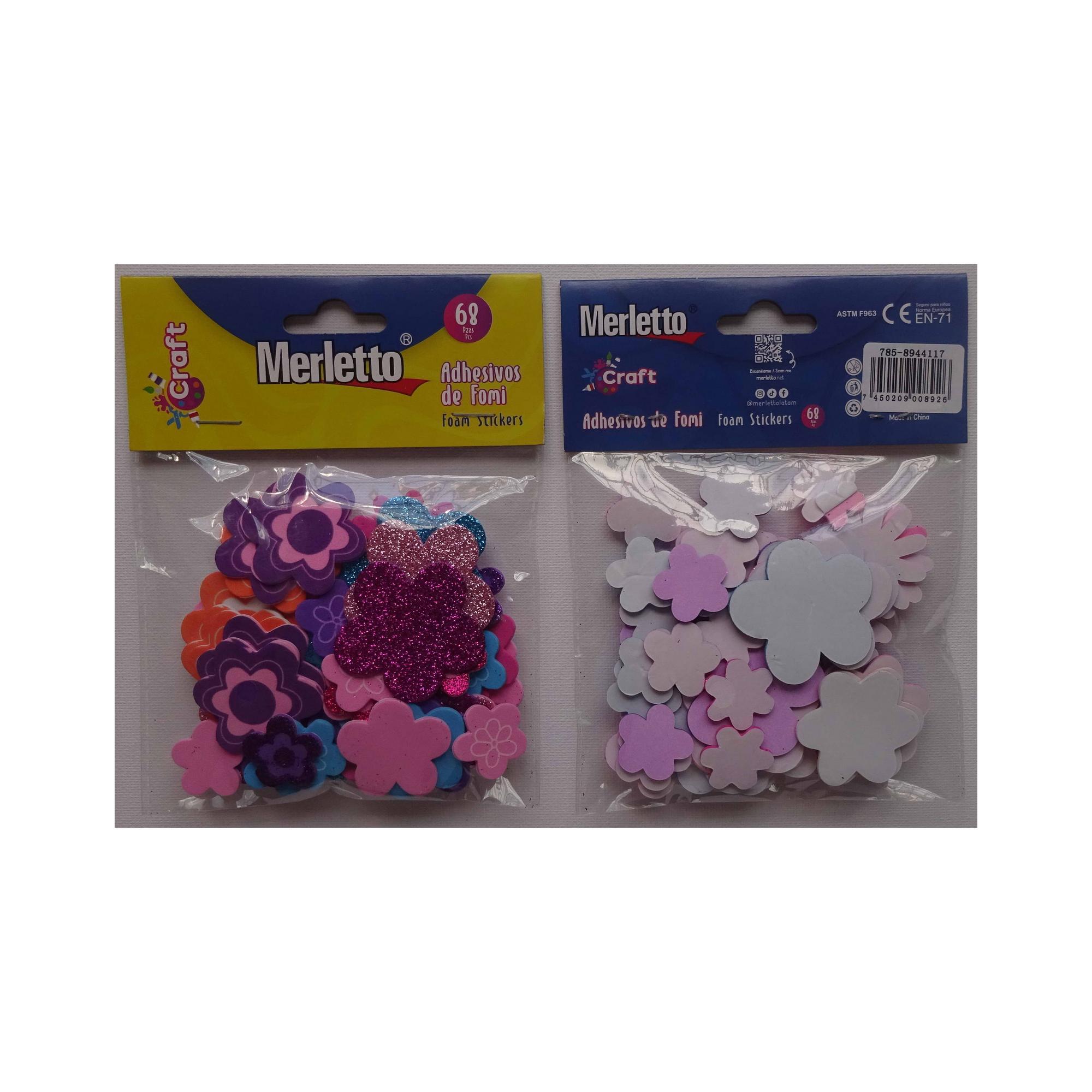 144BAGS/CTN 56PCS GLITTER FOAMSTICKERS IN OPP BAG WITH HEAD - 785-8944117