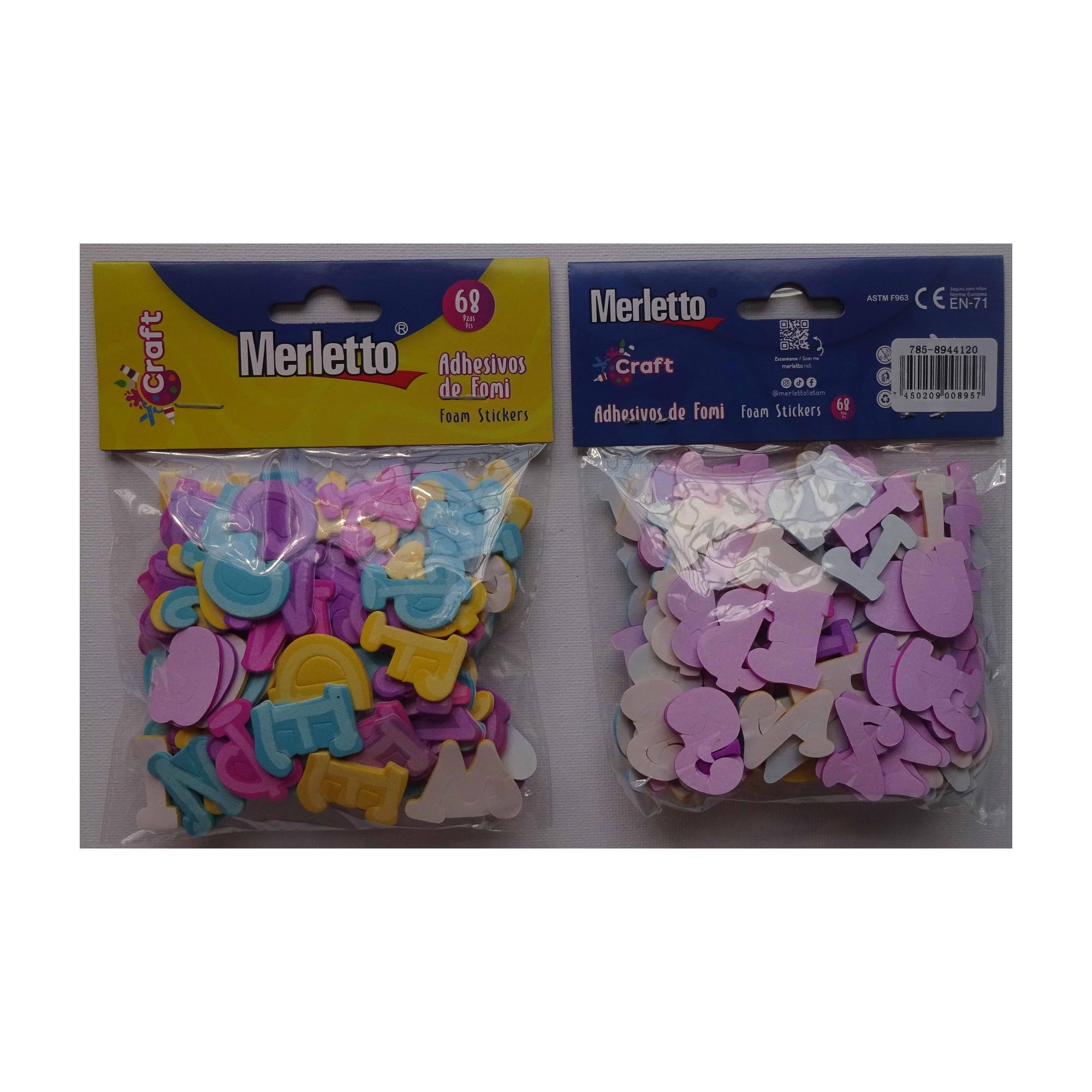 144BAGS/CTN 112PCS FOAM STICKERS IN OPP BAG WITH HEADER CARD - 785-8944120