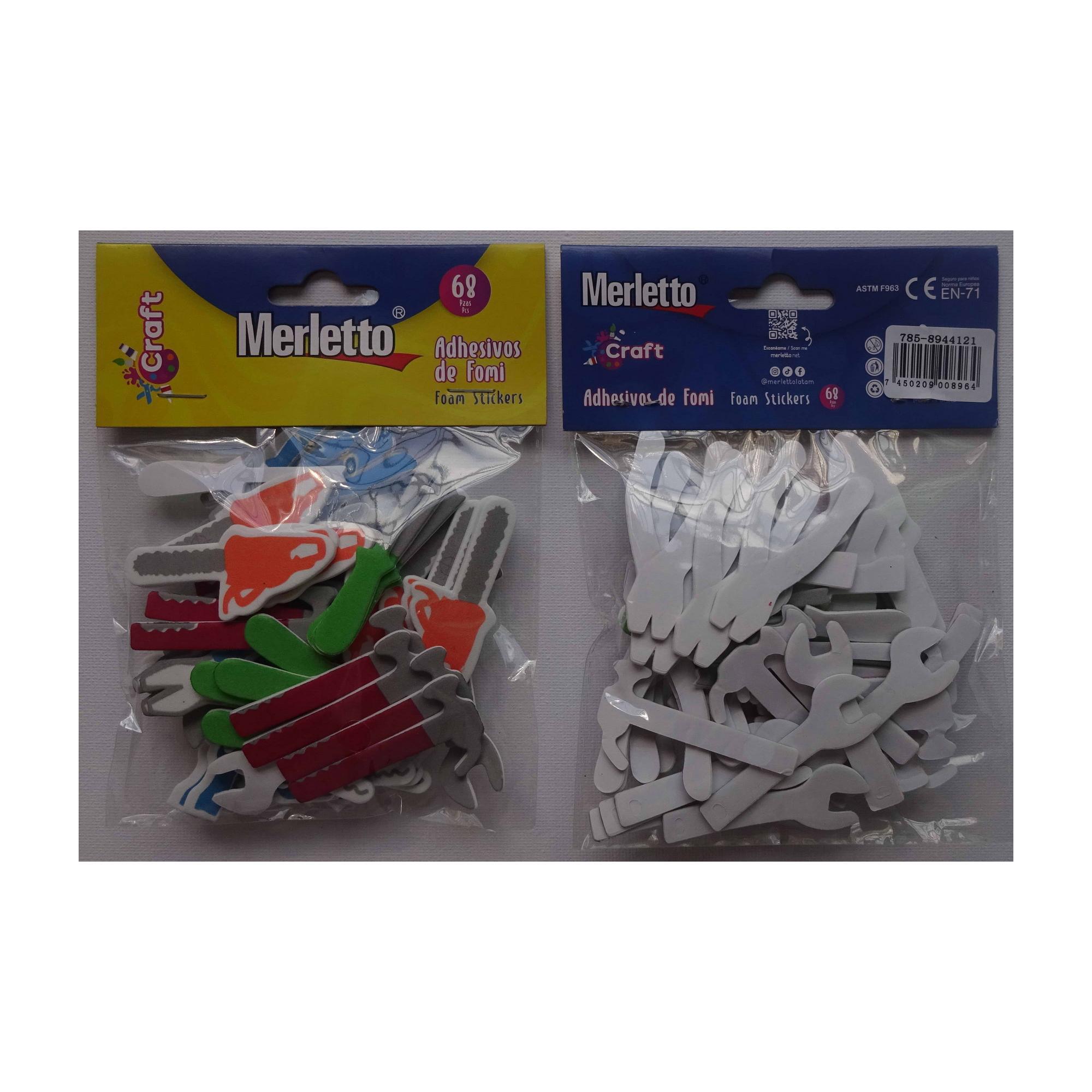 144BAGS/CTN 42PCS FOAM STICKERS IN OPP BAG WITH HEADER CARD - 785-8944121