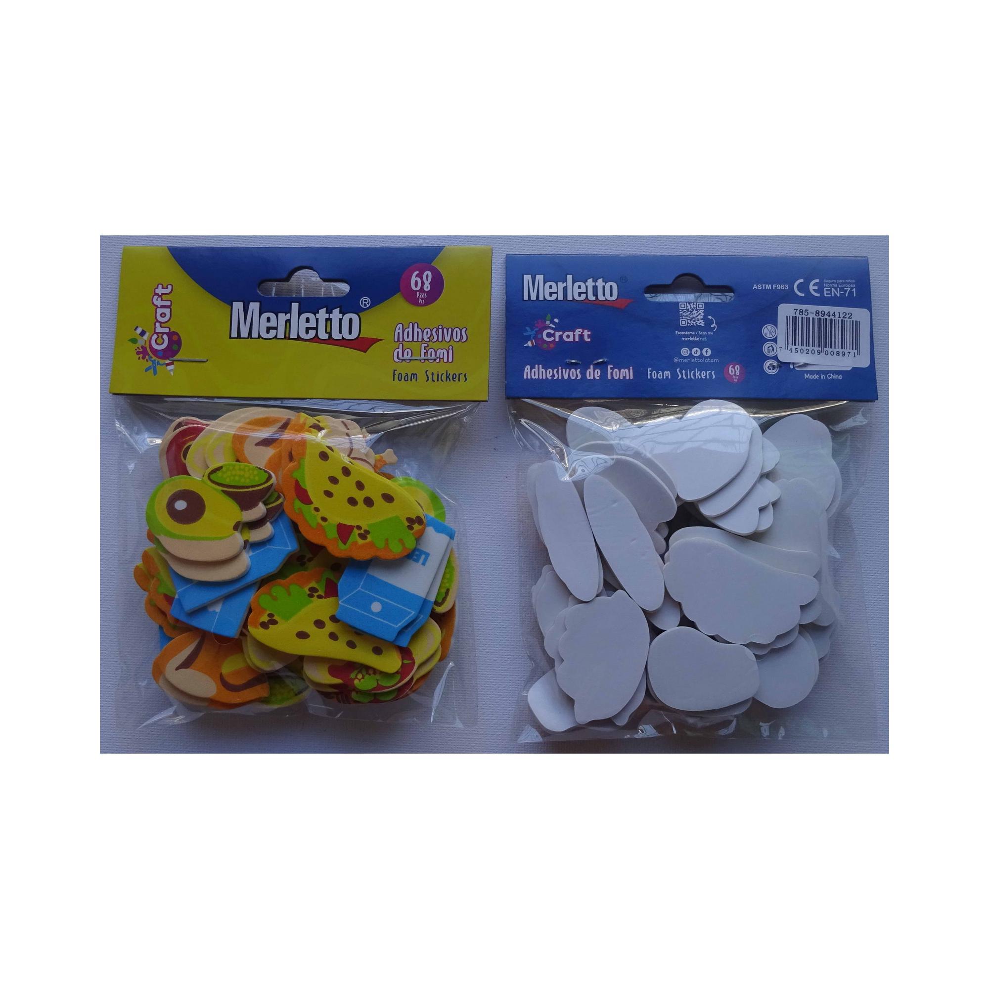 144BAGS/CTN 48PCS FOAM STICKERS IN OPP BAG WITH HEADER CARD - 785-8944122