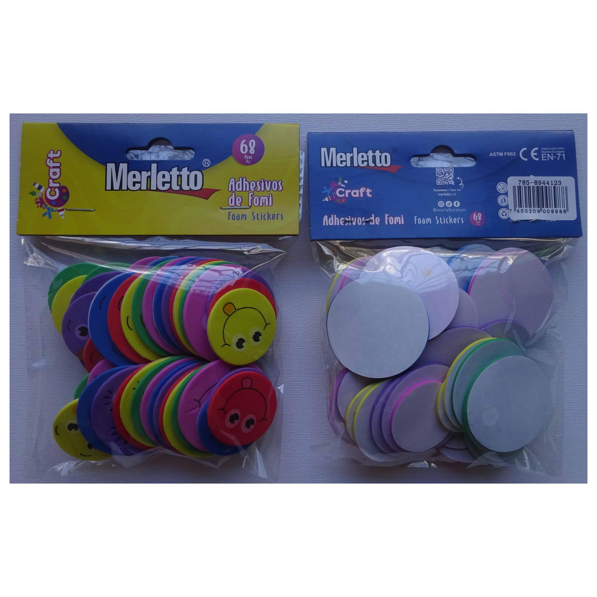 144BAGS/CTN 48PCS FOAM STICKERS IN OPP BAG WITH HEADER CARD - 785-8944123