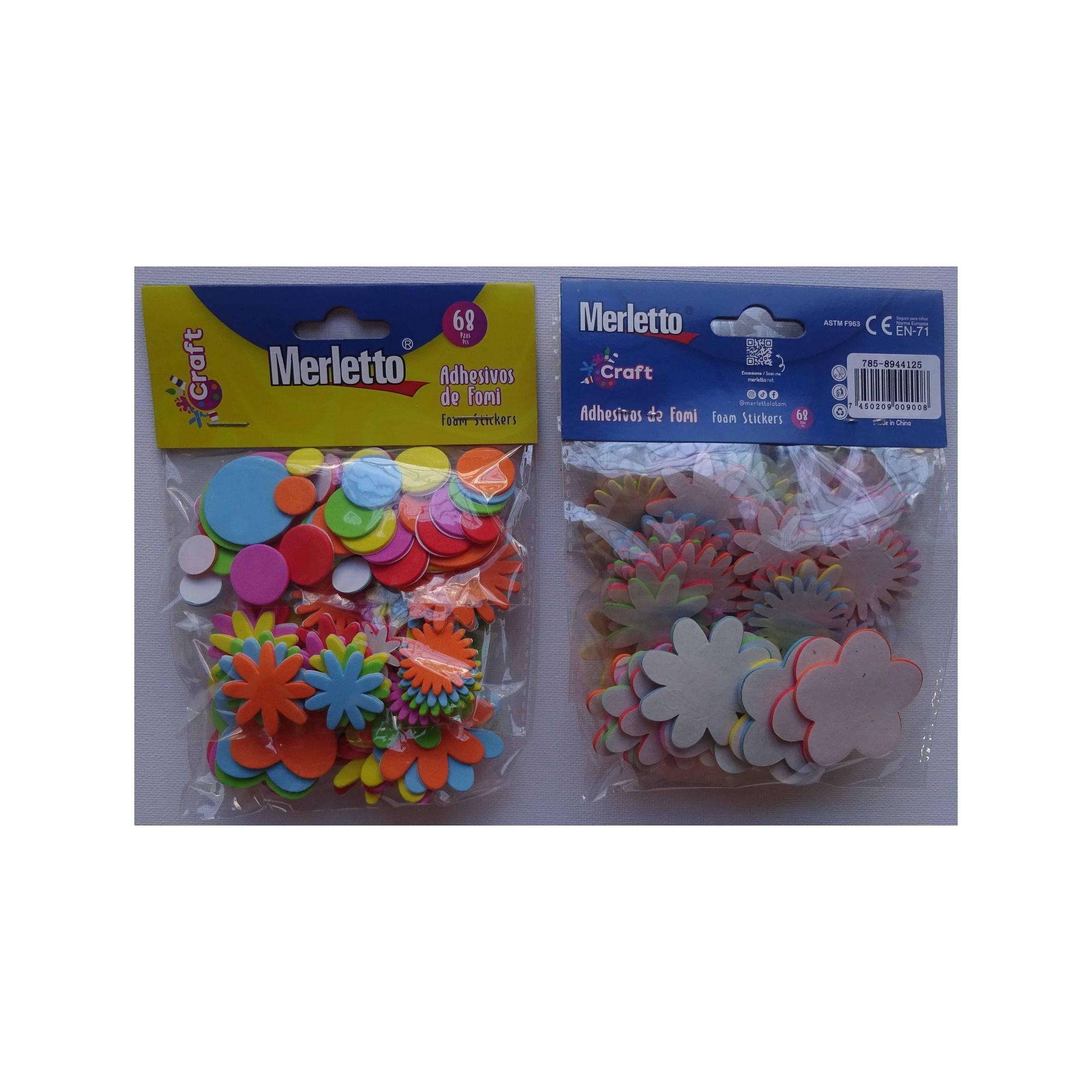 144BAGS/CTN 102PCS FOAM STICKERS IN 3 OF OPP BAG WITH HEADER - 785-8944125