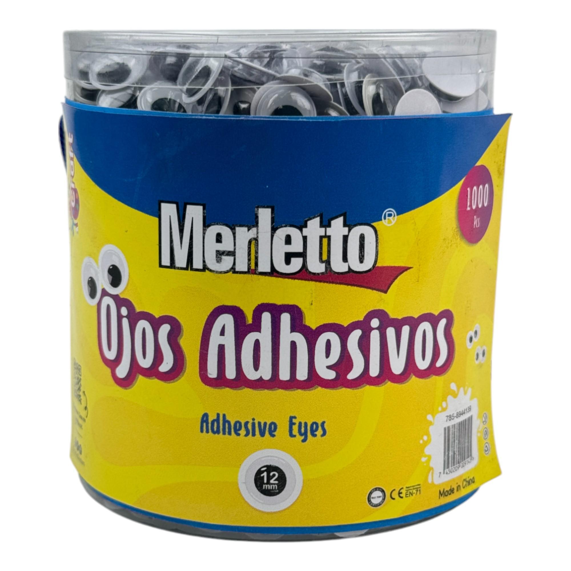48PVC DRUM/CTN 2000PCS MOVINGEYES STICKERS IN PVC DRUM WITH - 785-8944140