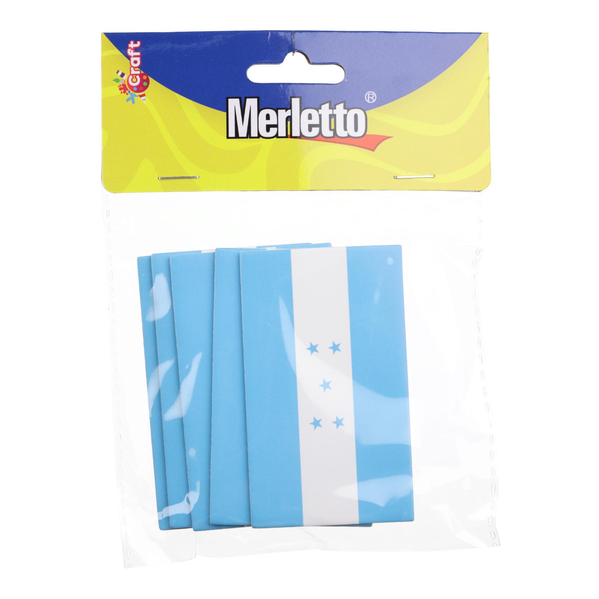 STICKER DE FOMI 5PZAS (BANDERA DE HONDURAS) - 785-8944438