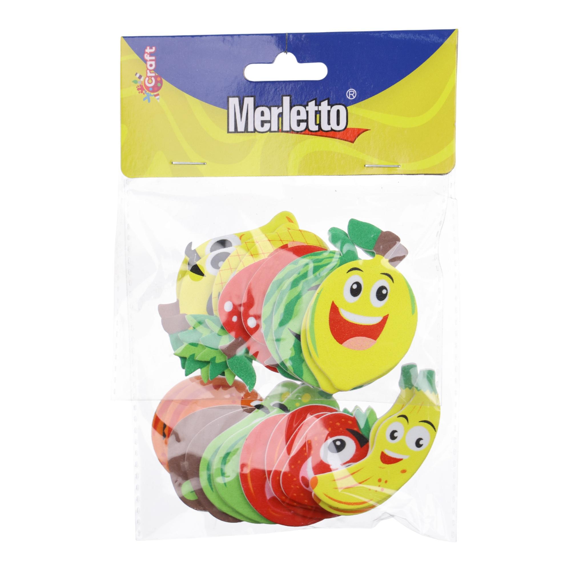 STICKER DE FOMI 22PZAS 2 PACKS (FRUTA) - 785-8944449
