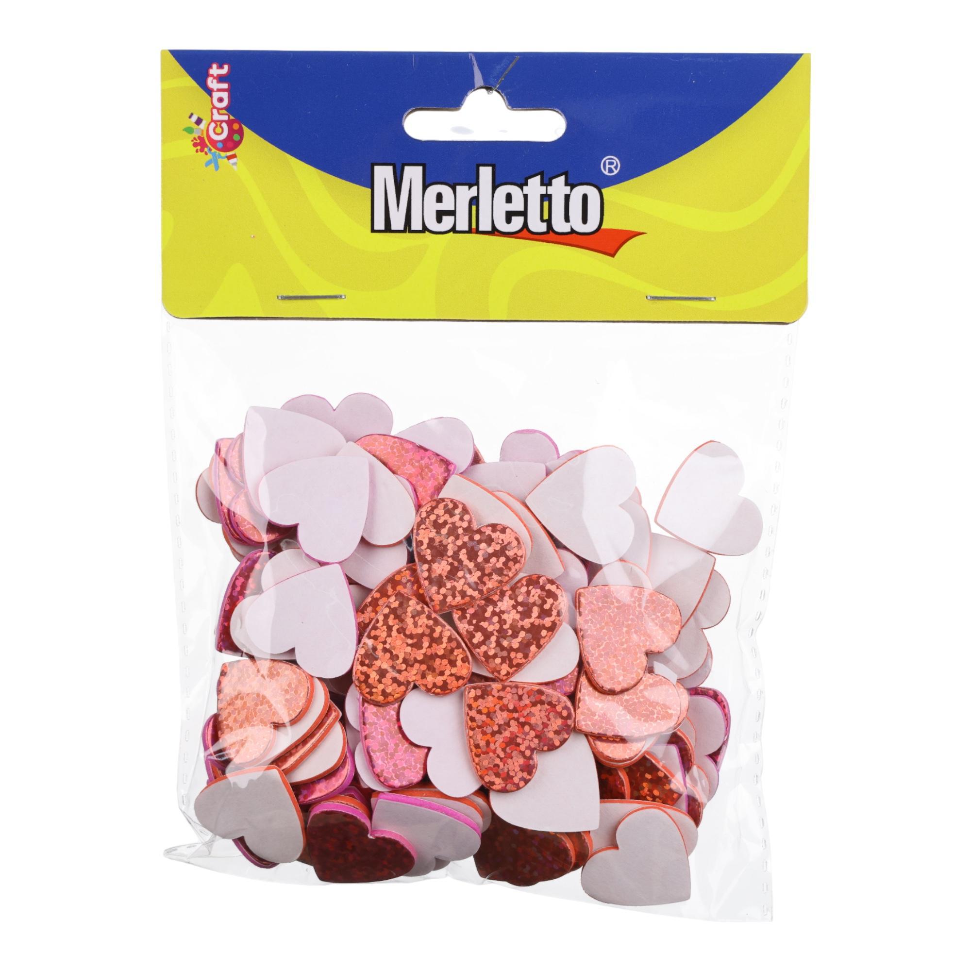 STICKERS LASER DE FOMI 130PZAS (CORAZON) - 785-8944464