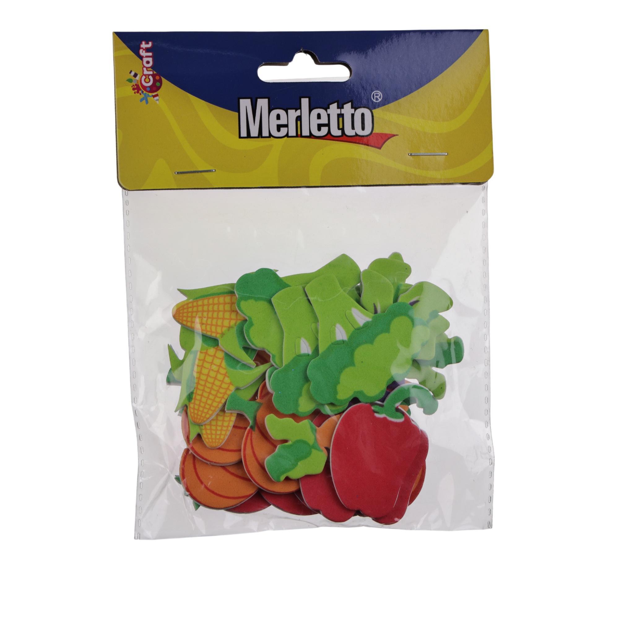 STICKER DE FOMI 21PZAS (VEGETALES) - 785-8944469