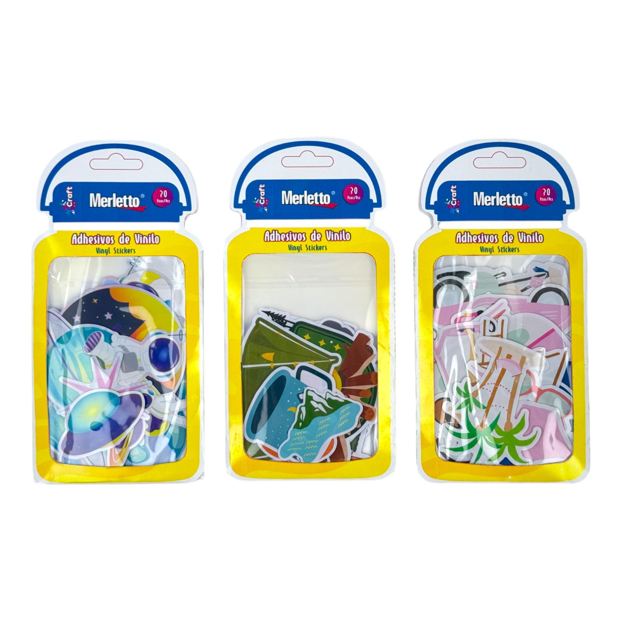 288SETS/CTN 30PCS VINYL STICKER IN OPP BAG WITH WINDOW CARDB - 785-9074158