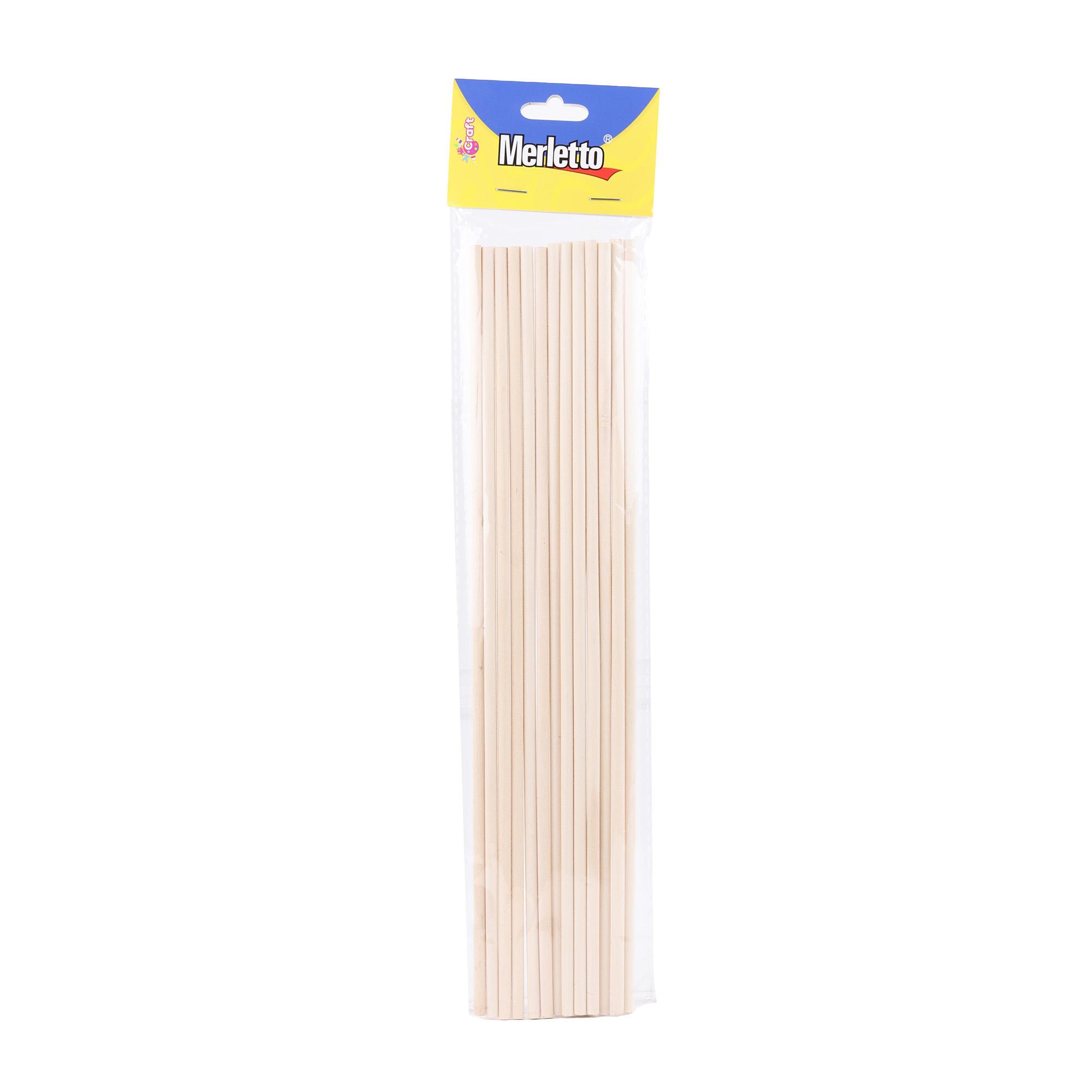 72BAGSCTN 15PCS WOOD DOWELS INOPP BAG WITH HAEDER CARD PACK - 785-9164609