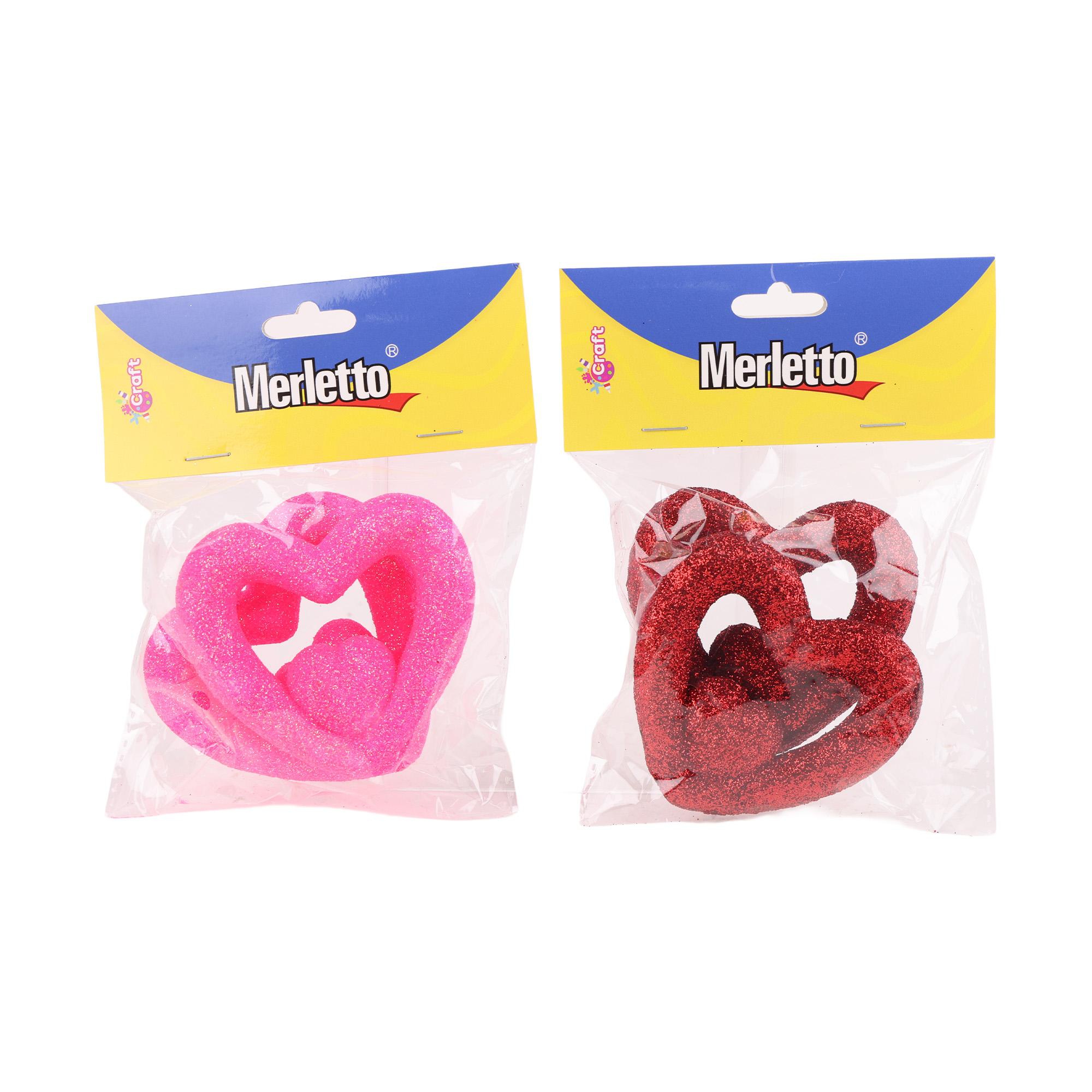 glitter heart wreath - 785-9164700