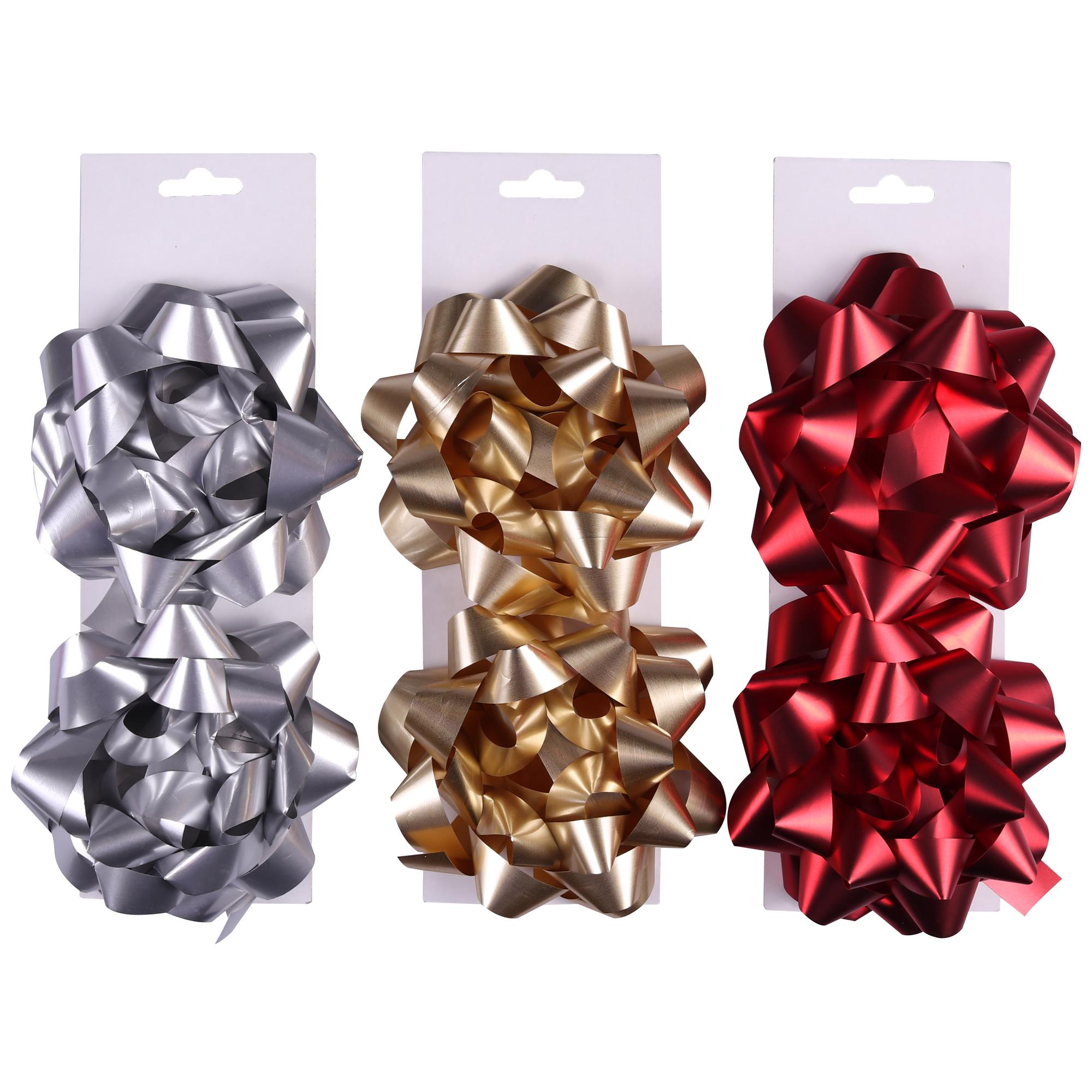 SATIN GIFT BOWS 3PZ 5 INCHES - 786-8070664