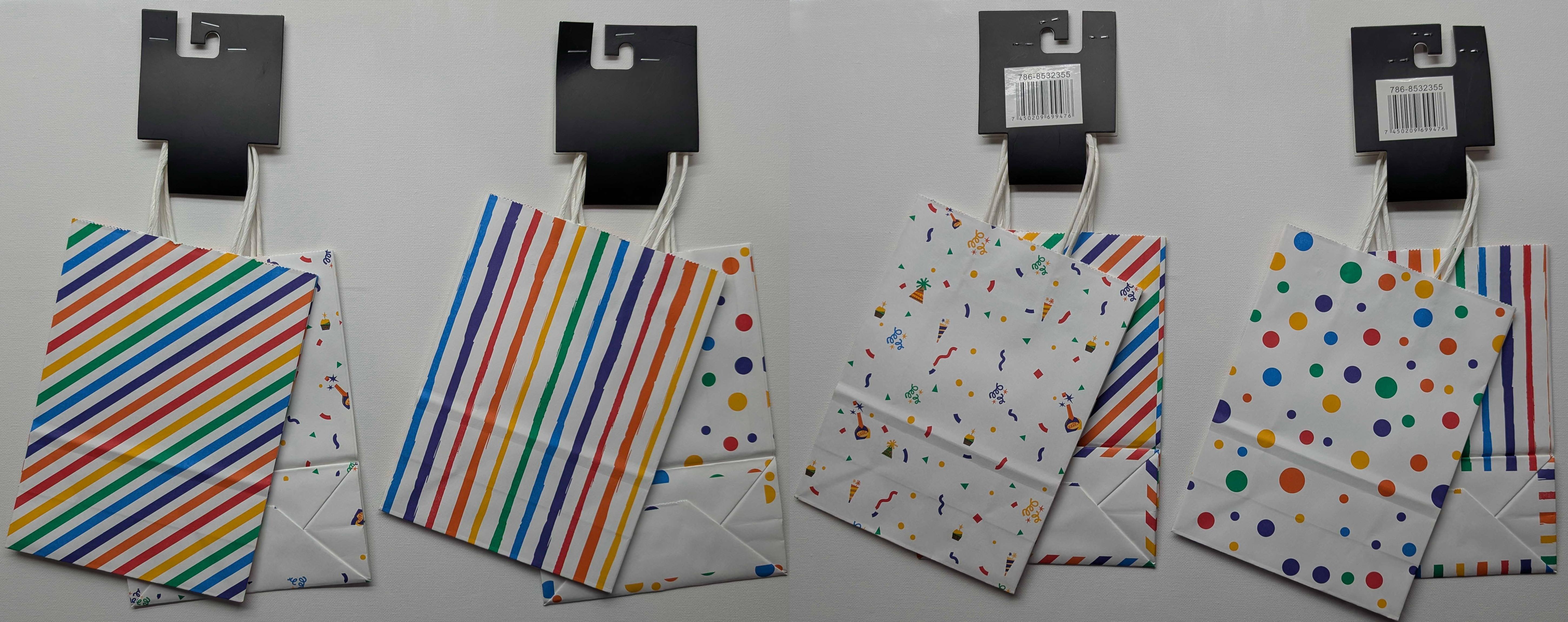 2 PIECE SMALL OCCASION GIFT BAG SET 16X22X8 - 786-8532355