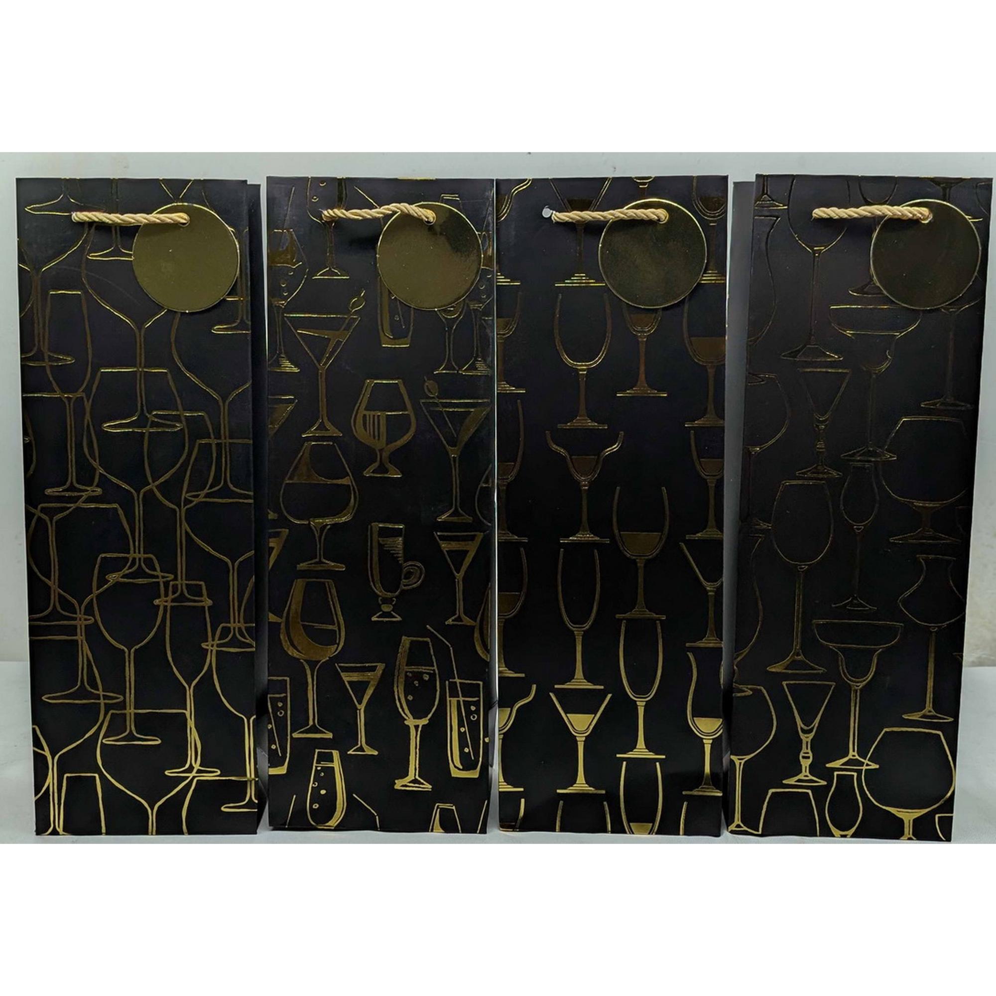 SACO DE PRESENTE/VINHO 12* 35* 9CM - 786-8532457