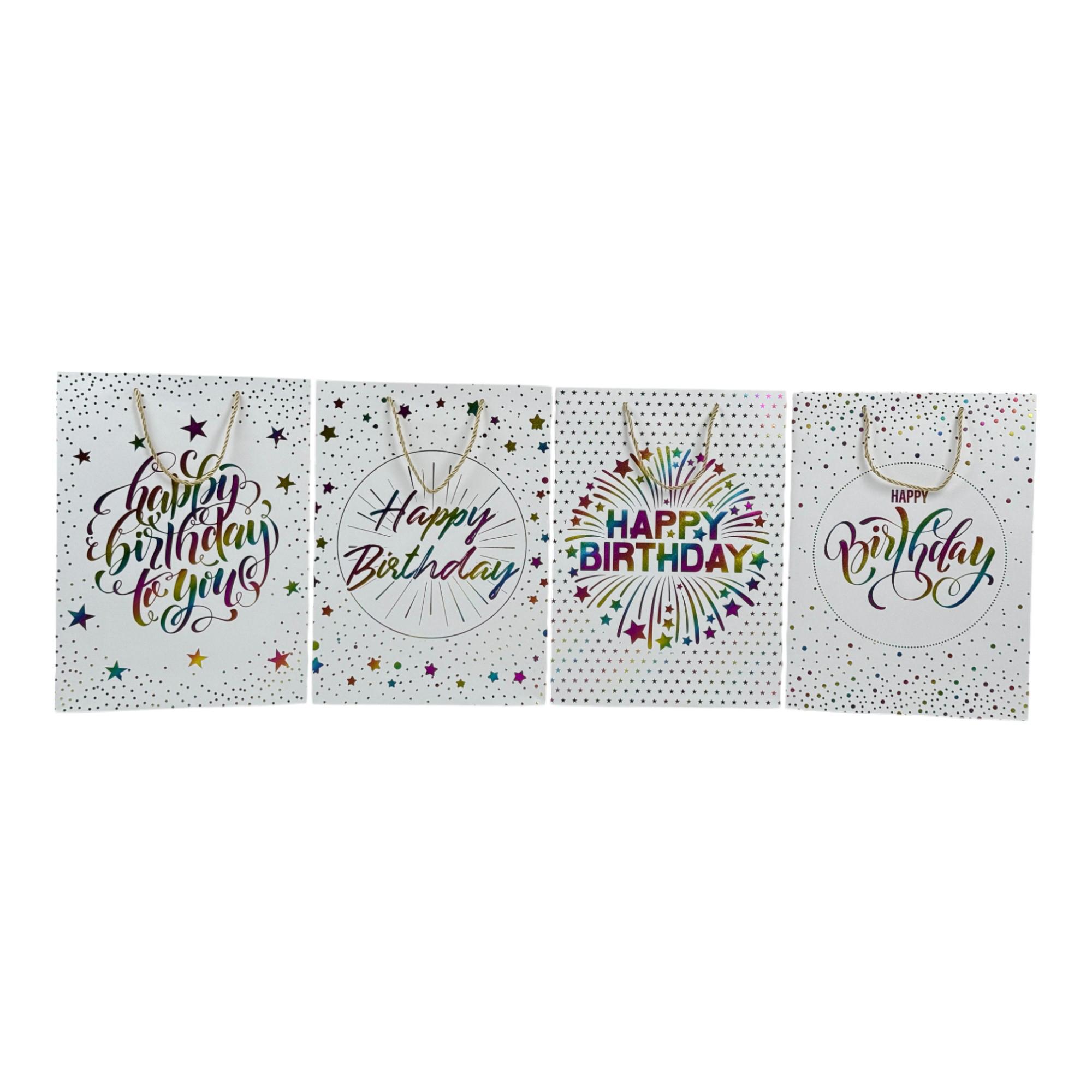 180PCS/CTN Paper Bag 210g White Card Paper Front side with H - 786-8891790